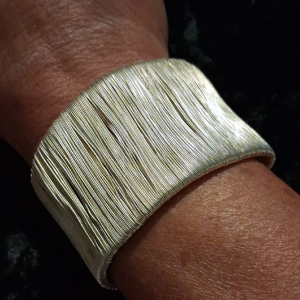 LOFT Textured Silver Bracelet - Picture 2 of 5